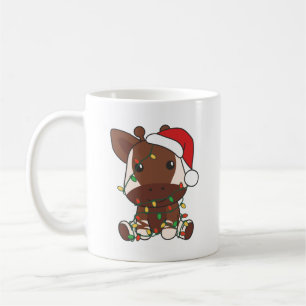 Taza De Café Navidades de Okapi Animales de Invierno Holiday Ok