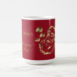 Taza De Café Navidades de Olivia Mug Cute Santa Red