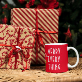Taza De Café Navidades de Ornament de Merry Everything Star