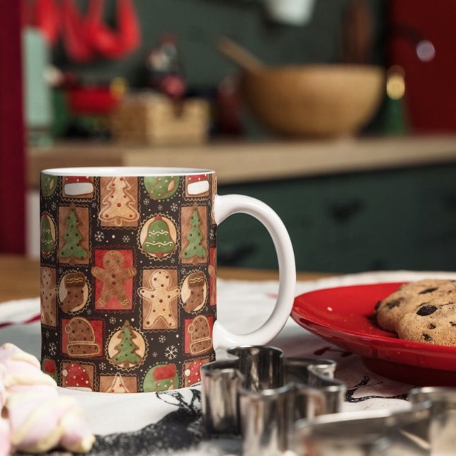 Taza De Café Navidades de Ornamentos de Gingerbread (Subido por el creador)