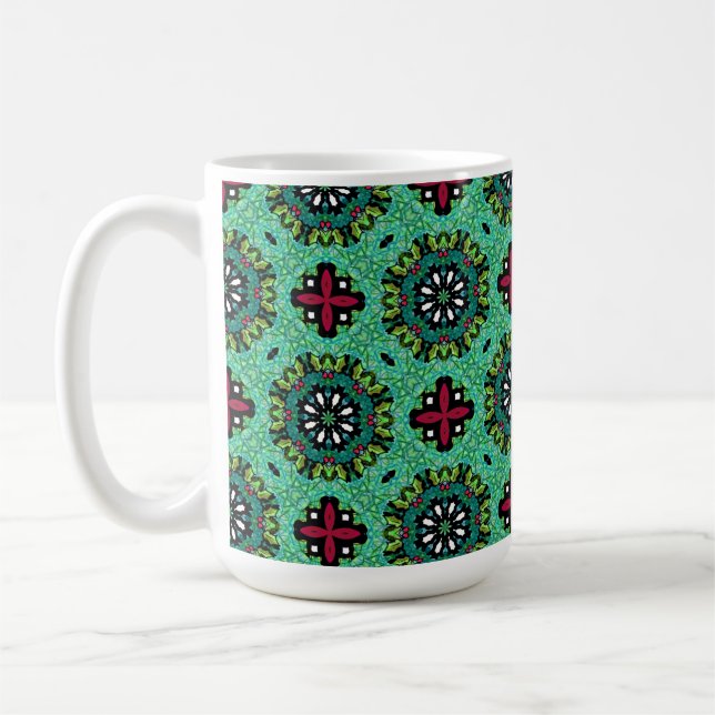 Taza De Café Navidades de Ornate Scribbles (Izquierda)