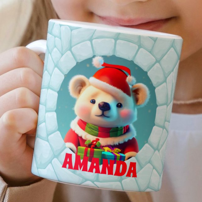Taza De Café navidades De Oso De Teddy 3D Niños Personalizados  (Subido por el creador)