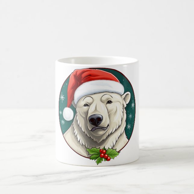 Taza De Café Navidades de oso polar (Centro)