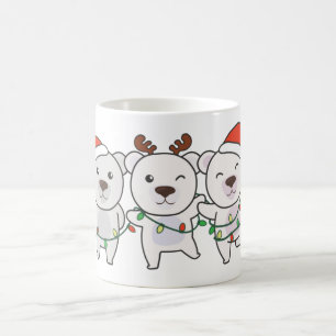 Taza De Café Navidades De Oso Polar Animales Cuidan Oso Polar
