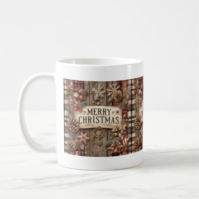 Taza De Café Navidades de país Mug (Izquierda)