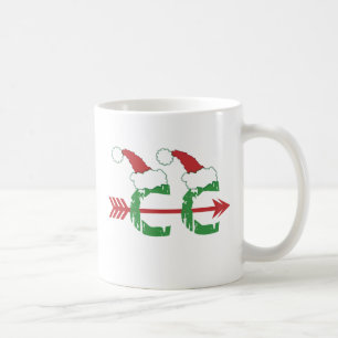 Taza De Café Navidades de países cruzados © Ejecución