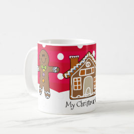 Taza De Café Navidades de pan de jengibre personalizados