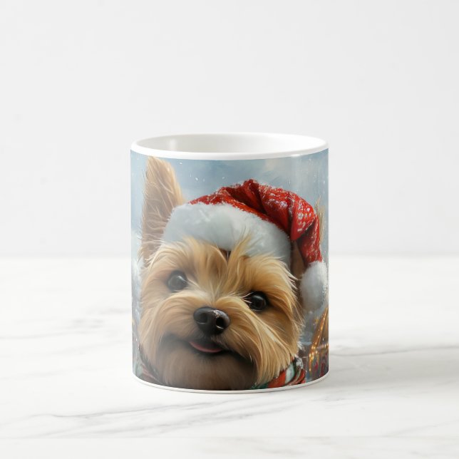 Taza De Café Navidades de Pascua de Cairn Terrier Dog Roller (Centro)