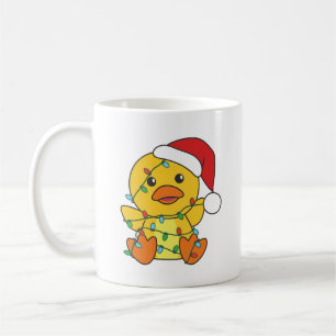 Taza De Café Navidades de pato Animales de invierno pato de vac
