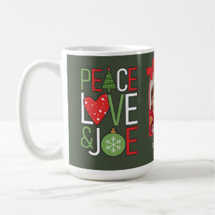 Taza De Café Navidades de Paz, Amor y Joe Foto ID113