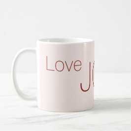 Taza De Café Navidades de paz de Love Joy poinsettia