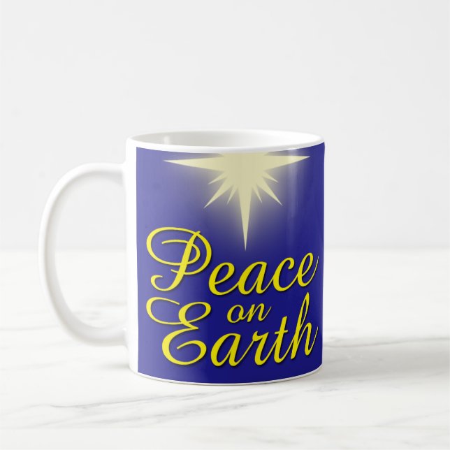 Taza De Café Navidades de Peace on Earth Star Mug (Izquierda)