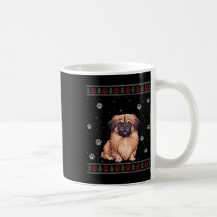 Taza De Café Navidades de Pekín Mascota de Navidad animal perro