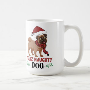 Taza De Café Navidades de Perro Feliz