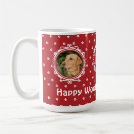 Taza De Café navidades de Perro 'Happy Woof Year'