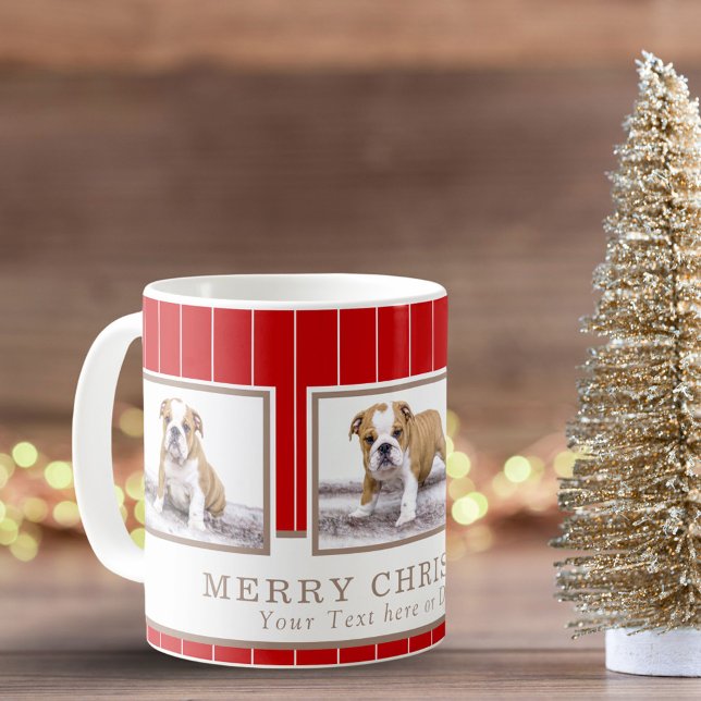 Taza De Café Navidades de perro Mascota personalizado 3 Collage (Subido por el creador)