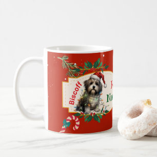 Taza De Café Navidades de personalizable Feliz Navidog