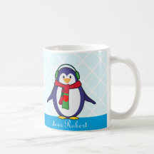 Navidades de pingüino con tu nombre