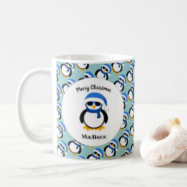 Taza De Café Navidades de pingüino fresco y lindo