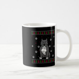 Taza De Café Navidades de Pitbull Sweater Xmas Mascota Animal D