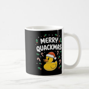 Taza De Café Navidades de Quackmas de Merry Duck Rubber Regalos