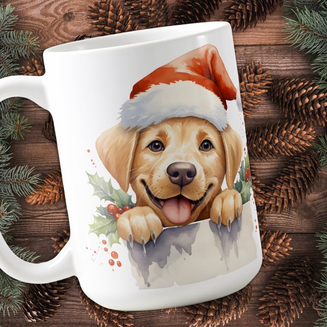 Taza De Café Navidades de recuperación de labrador festivo cach (Subido por el creador)