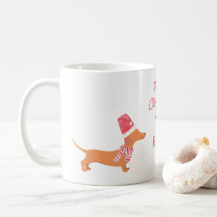 Taza De Café Navidades de regalo para el amante del perro de la