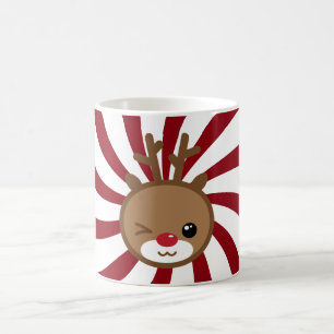 Taza De Café Navidades de renos de Kawaii Mug