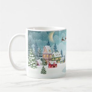 Taza De Café Navidades de renos de Santa Lucía