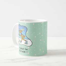 Taza De Café Navidades de renos en ejercicio