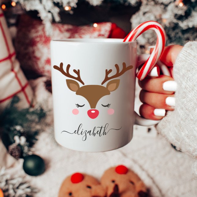 Taza De Café Navidades de renos trillados (Subido por el creador)
