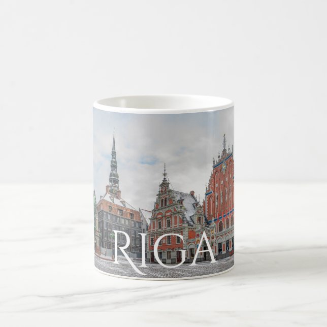 Taza De Café Navidades de Riga Latvia Coffee Mug (Centro)