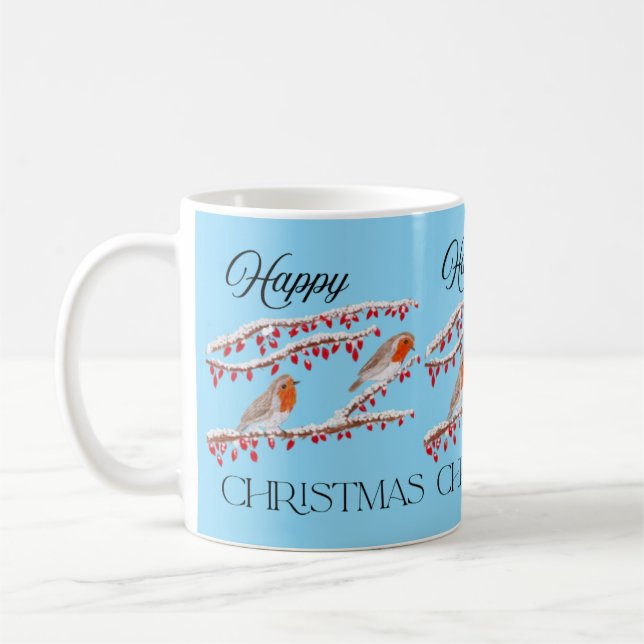 Taza De Café Navidades de Robin Azul (Izquierda)