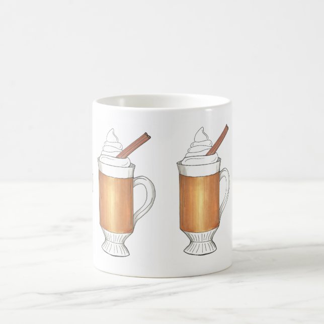 Taza De Café Navidades de ron con mantequilla caliente durante  (Centro)