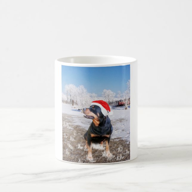 Taza De Café Navidades de Rottweiler Cap Coffee Mug 11 oz (Centro)