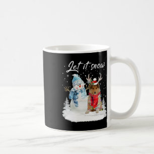 Taza De Café Navidades de Rough Collie Santa Dog Snowman Navida