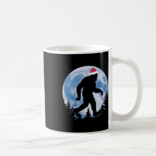 Taza De Café Navidades de Santa Bigfoot Moon Funny Sasquatch Be