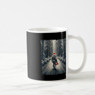 Taza De Café Navidades de Santa Bigfoot Sasquatch Believe