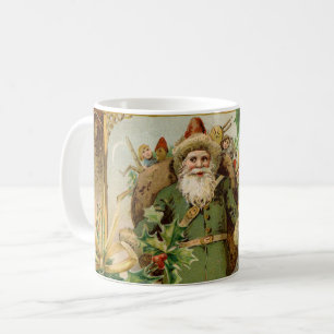 Taza De Café Navidades de Santa Claus Bellas Artes Antiguas