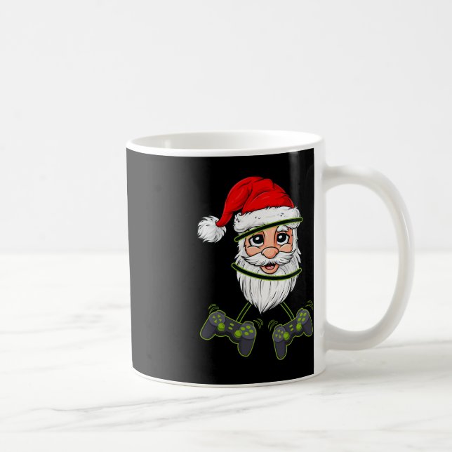 Taza De Café Navidades de Santa Claus Control de videojuegos Ni (Derecha)