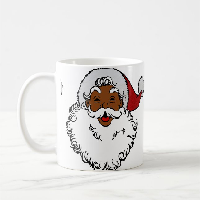 Taza De Café navidades de santa claus de áfrica negra (Izquierda)