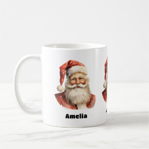 Taza De Café Navidades de Santa Claus Retro
