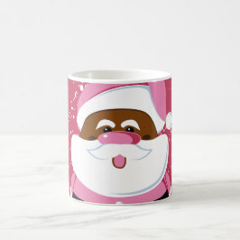 Taza De Café Navidades de Santa Claus rosados