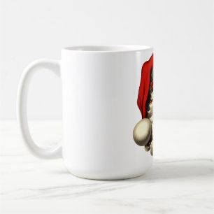 Taza De Café Navidades de Santa Face vintage Mug - Retro Santa