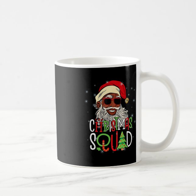 Taza De Café Navidades de Santa Lucía Hombres Negros Afroameric (Derecha)