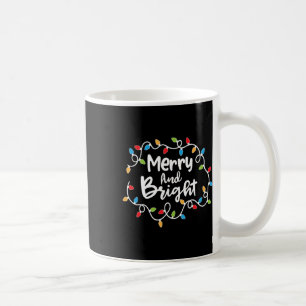 Taza De Café Navidades De Santa María Y Luminosa Noche Encende 