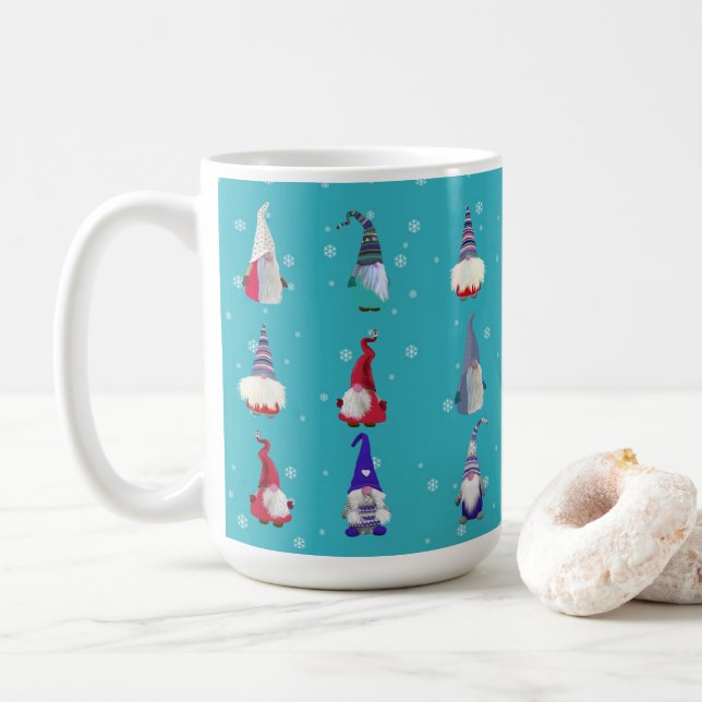 Taza De Café Navidades de Scandi Gnomes (Con donut)