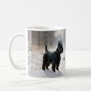 Taza De Café Navidades de Scottish Terrier Let It Snow