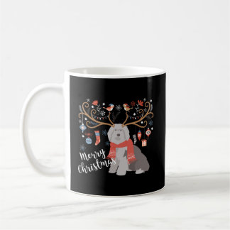 Taza De Café Navidades de Sheepdog ingleses viejos