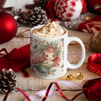 Taza De Café Navidades de Sirenas